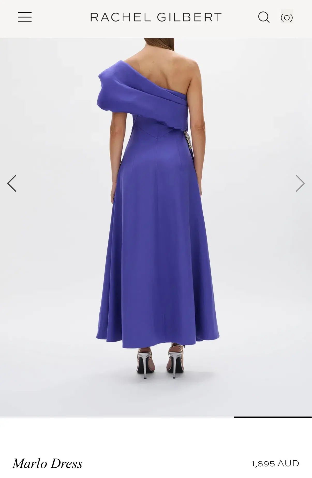 Rachel Gilbert Marlo Dress Purple - size 6 (AU 14-16)  - Image 2