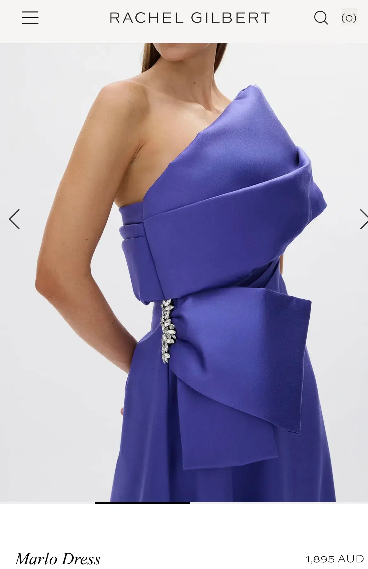 Rachel Gilbert Marlo Dress Purple - size 6 (AU 14-16)  - Image 1