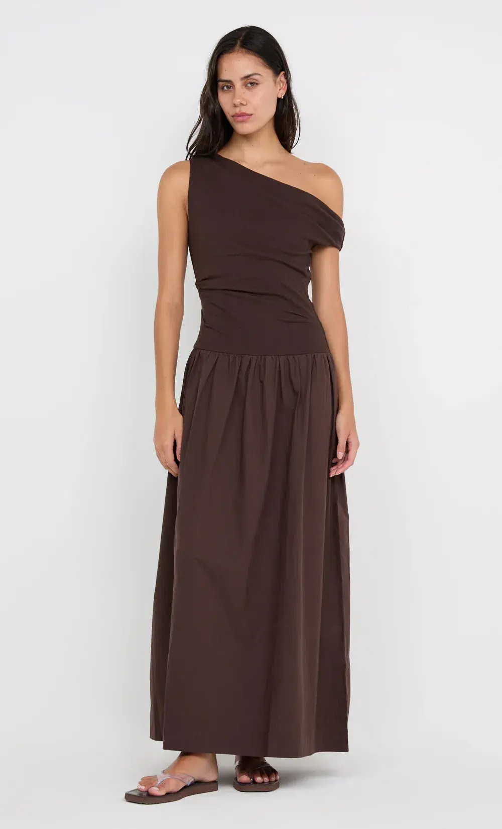 Bec and Bridge Freya Asym Maxi Dress - Dark Chocolate (AU 10) - Image 3