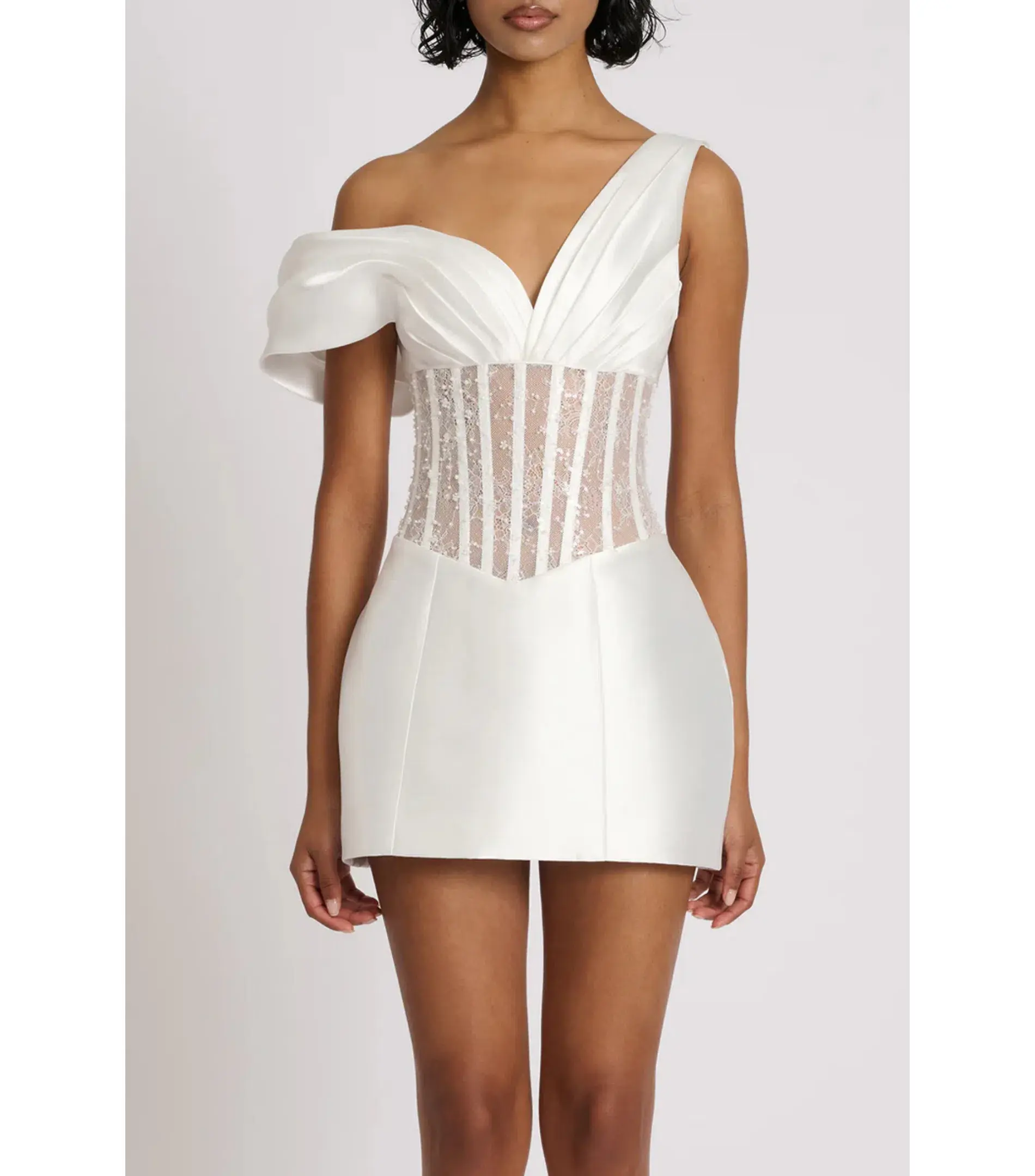 Eliya The Label Romeo Mini Dress White Size AU 10 - Image 2