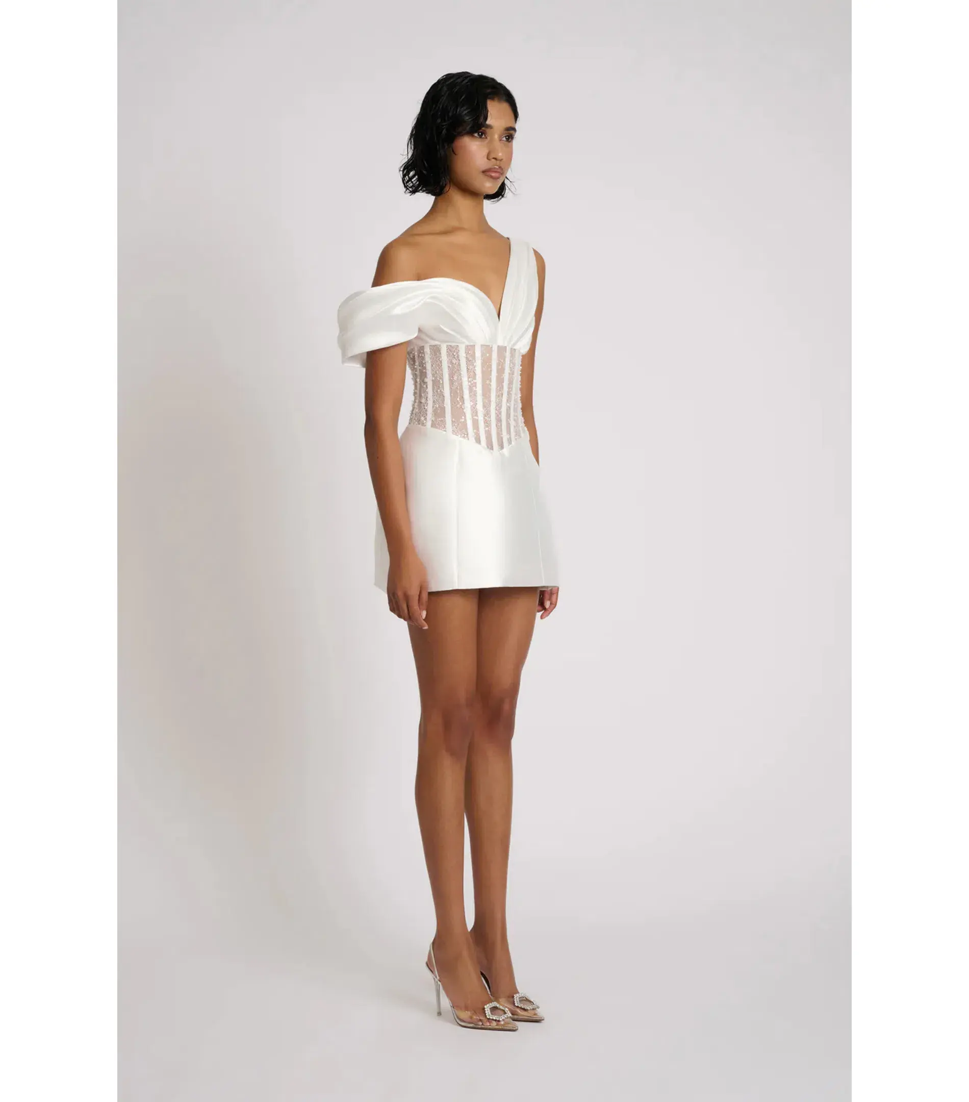 Eliya The Label Romeo Mini Dress White Size AU 10 - Image 4