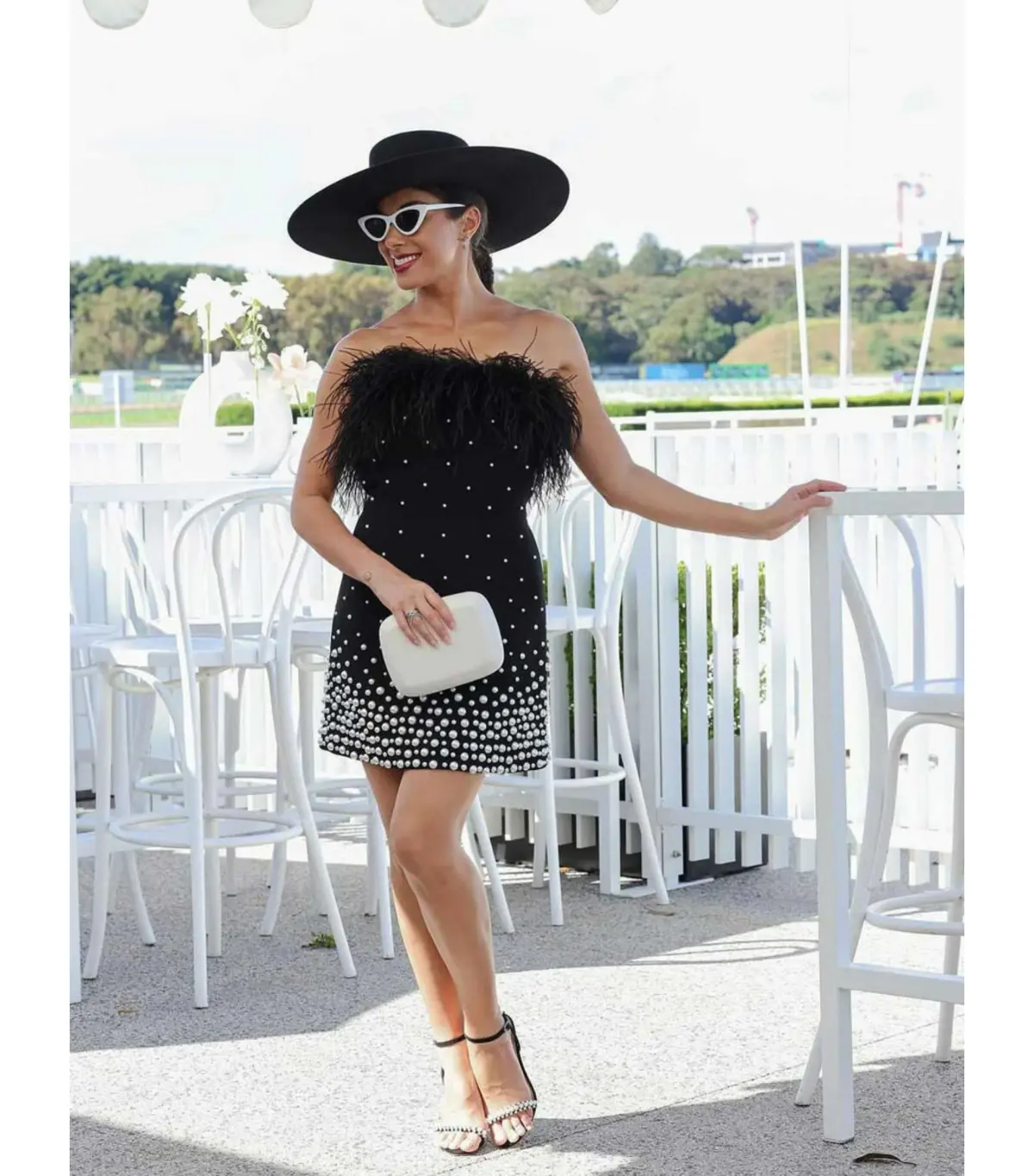 Rebecca Vallance Anelise Mini Dress Black Size AU 10 - Image 4
