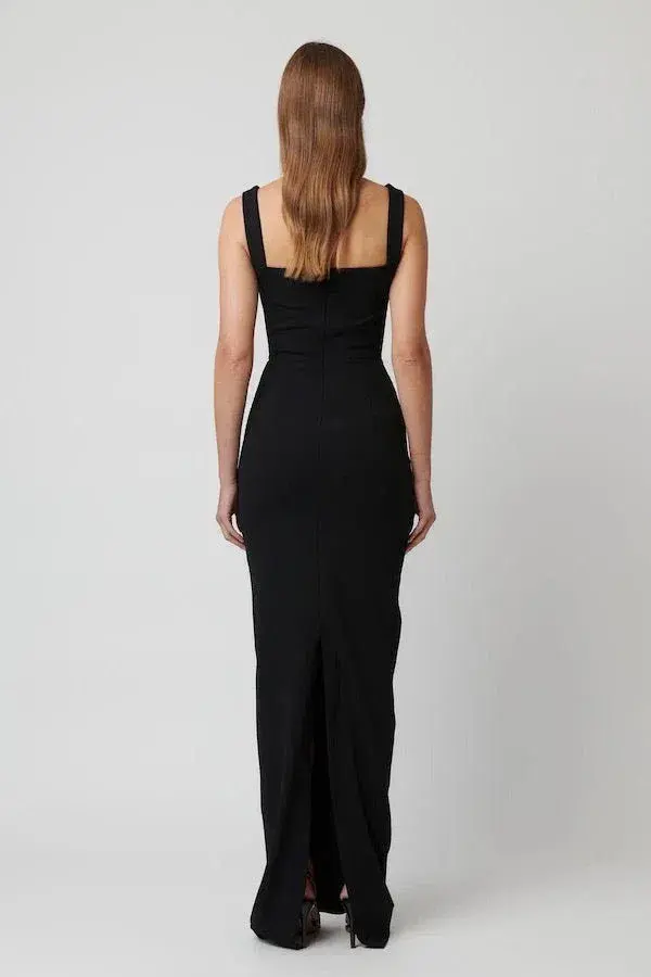 Effie Kats Marbella Gown - Black (Size 12, altered) - Image 2