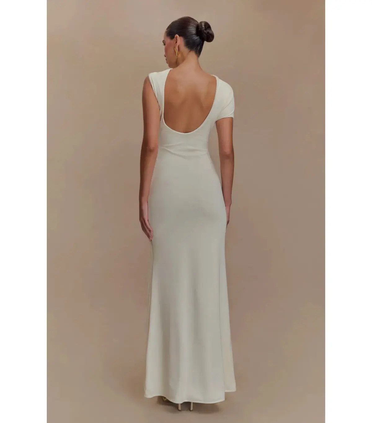 Meshki Kaida Slinky Maxi Dress Ivory Size S / AU 8 - Image 3