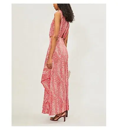 Maje Renila Red Leopard Print Maxi - Image 2
