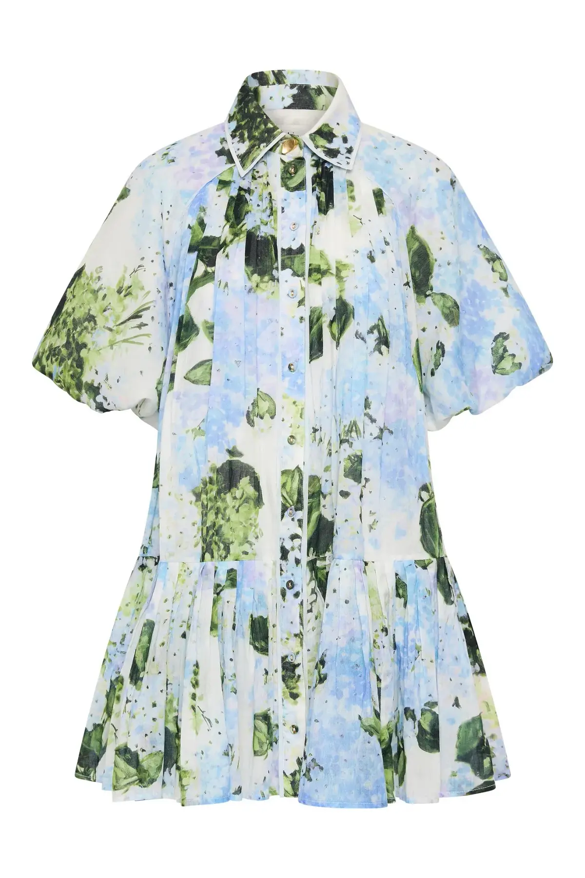 Aje Anthea Mini Smock Dress Blue Size 10 - Image 4