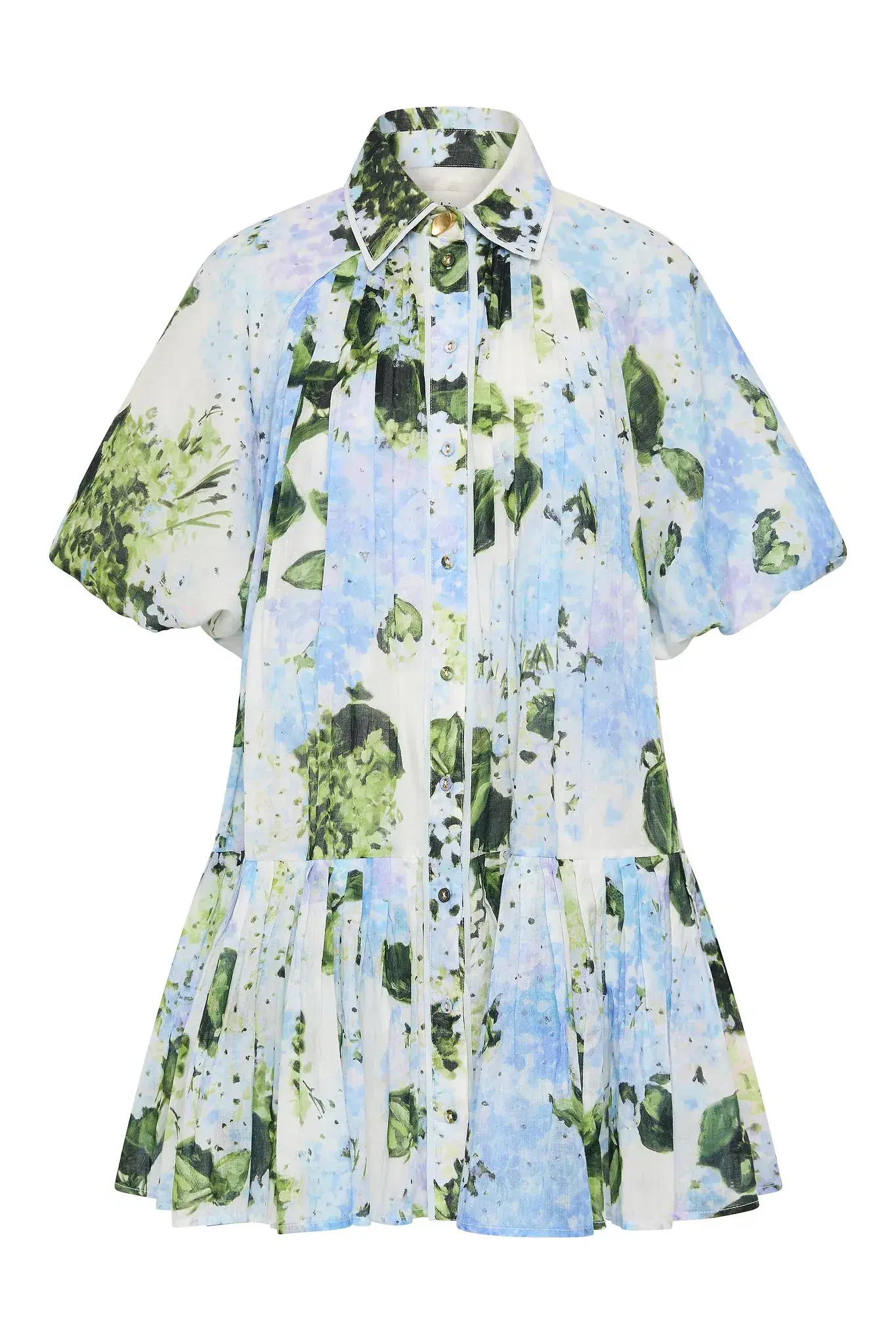 Aje Anthea Mini Smock Dress Blue Size 10 - Image 4