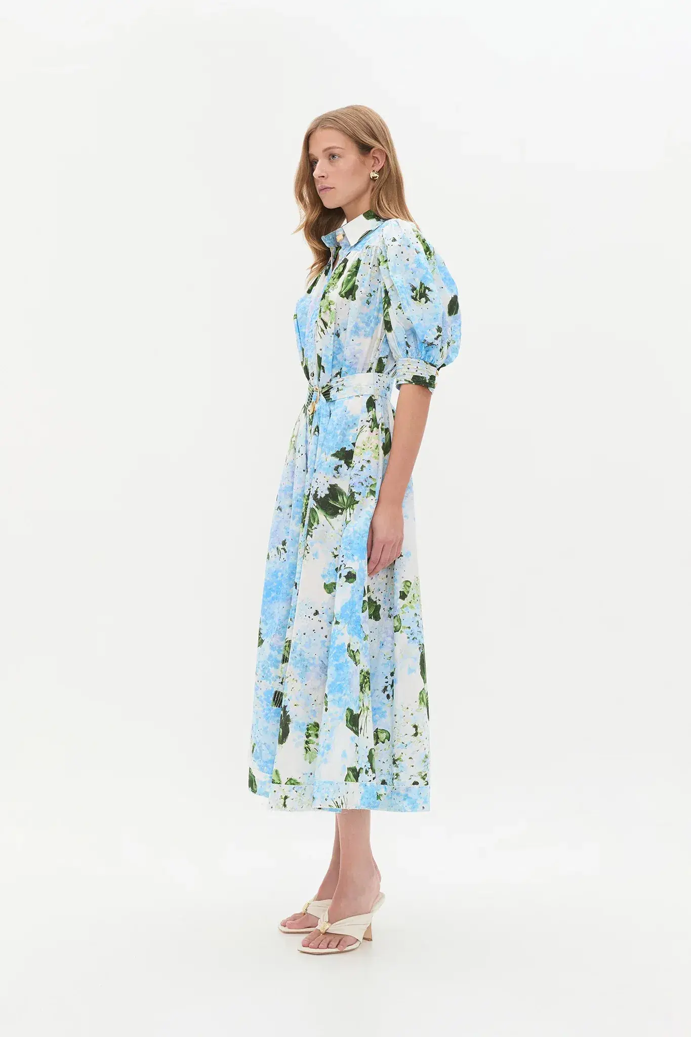 Aje Manifest Midi Dress Blue Size 10 - Image 4