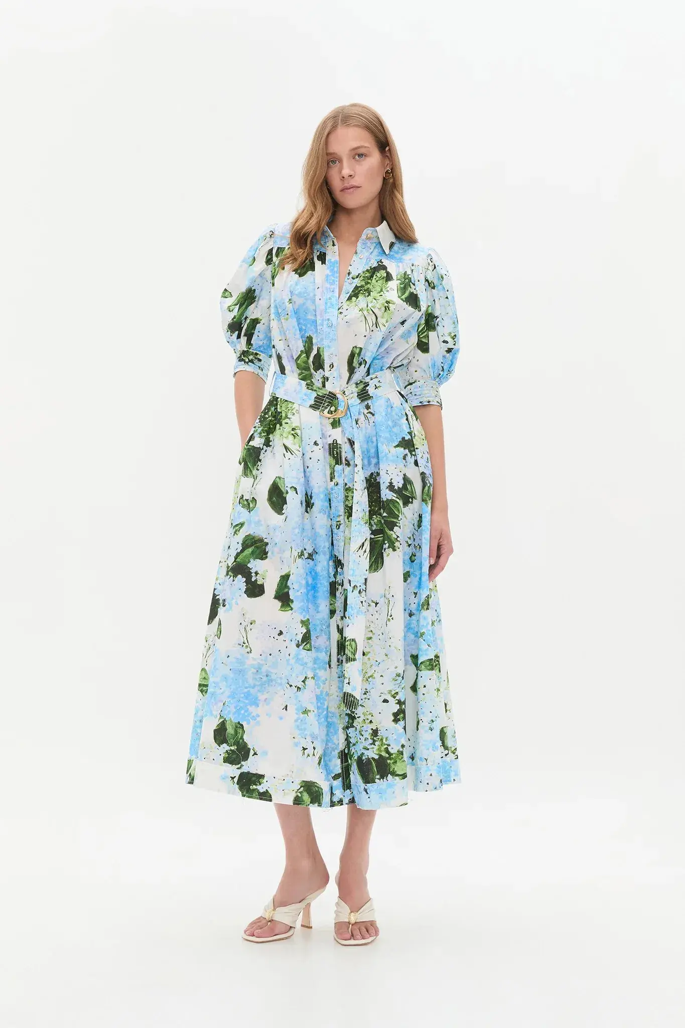 Aje Manifest Midi Dress Blue Size 10 - Image 1