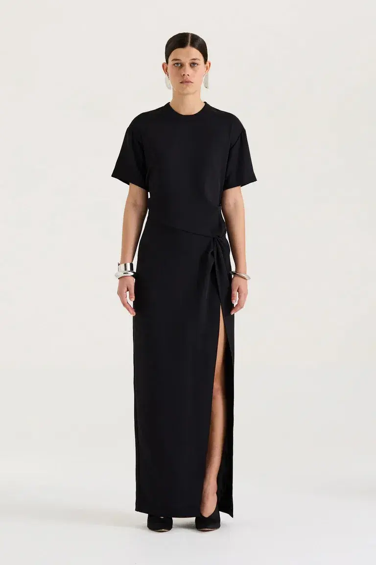 HENNE Avila Maxi Dress Black Size 10 - Image 1