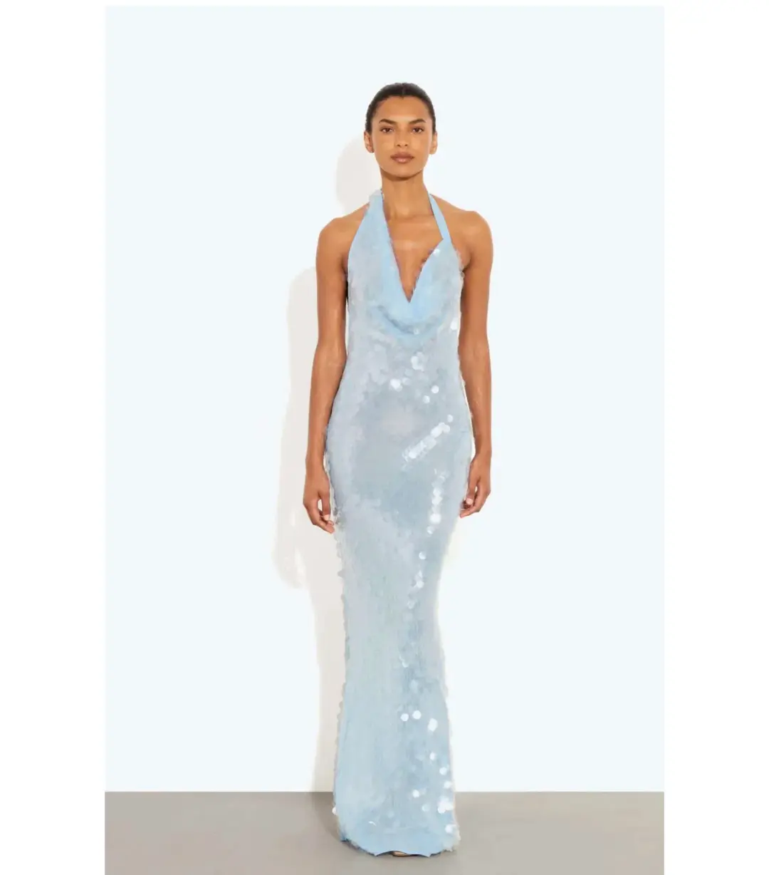 Rat & Boa Anais Maxi Dress in Cornflower Blue Size XS / AU 6 for rent on The Volte - main image