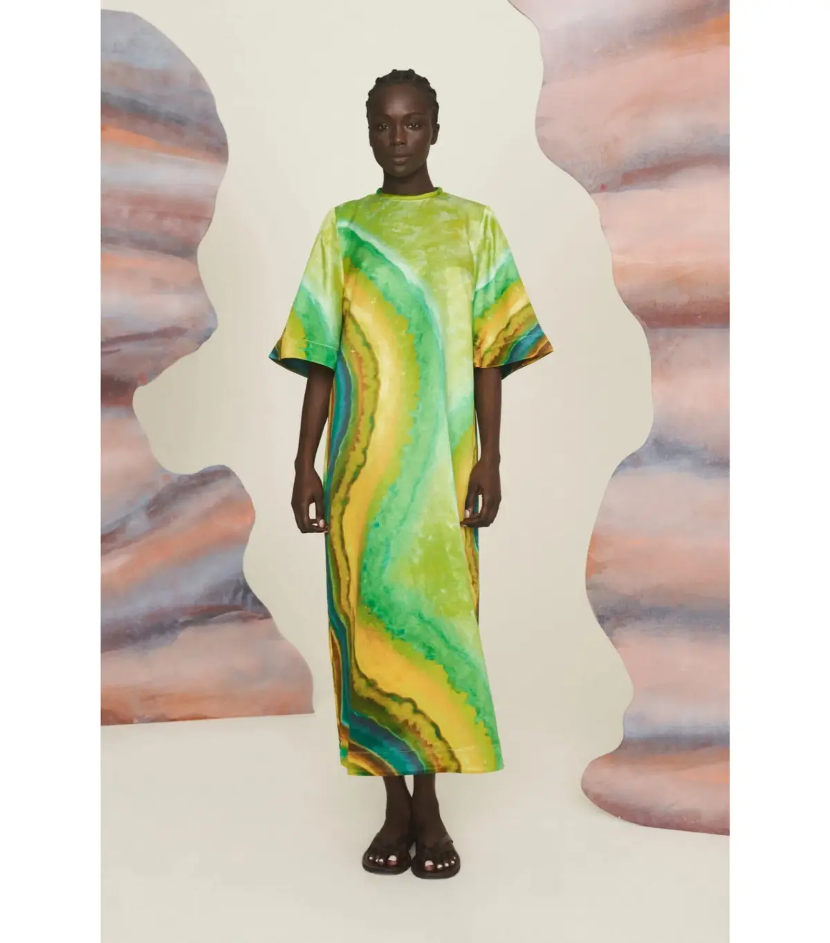 Alemais Iris Midi Dress Multi Size AU 8 - Image 1