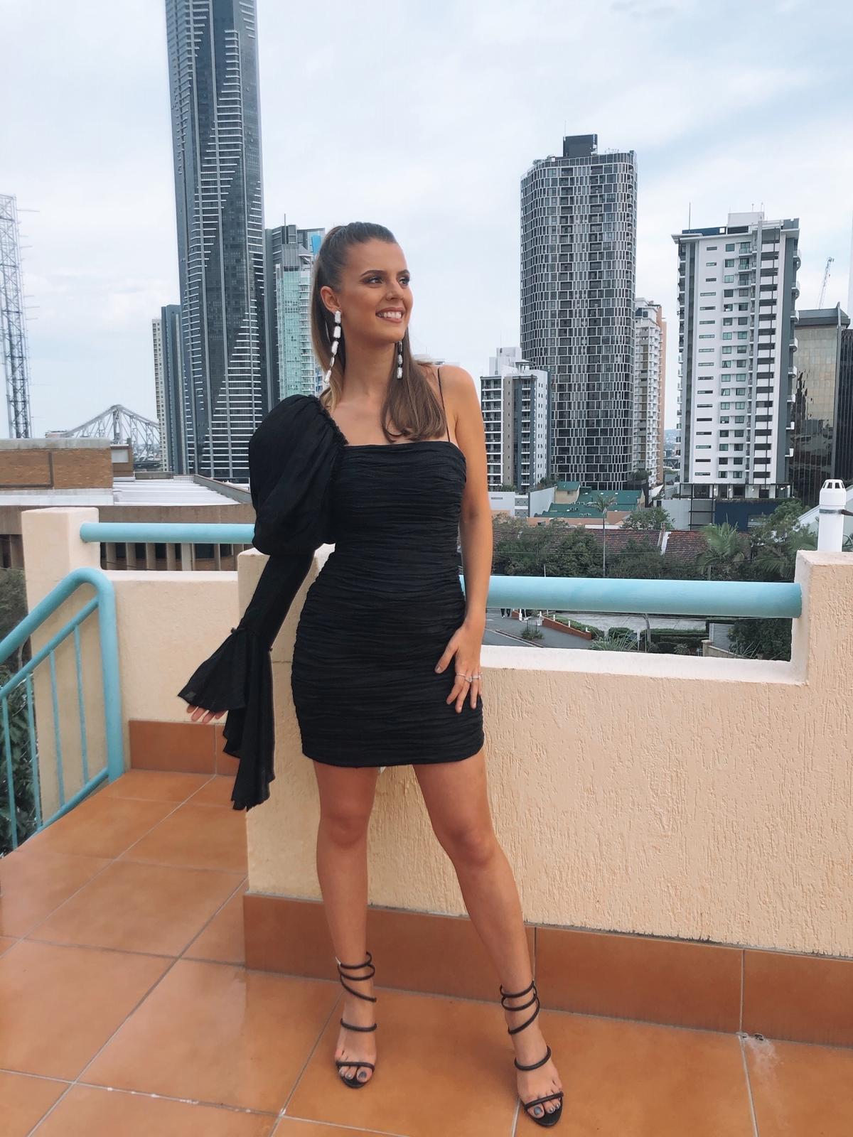 Aje Olearia Mini Dress Black Size 8 - Image 5