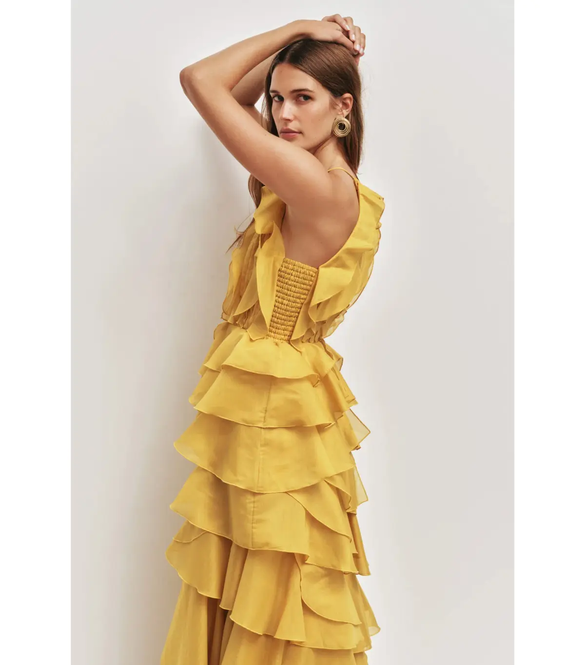 Aje Cleo Maxi Gown in Chartreuse Size AU 8 - Image 2