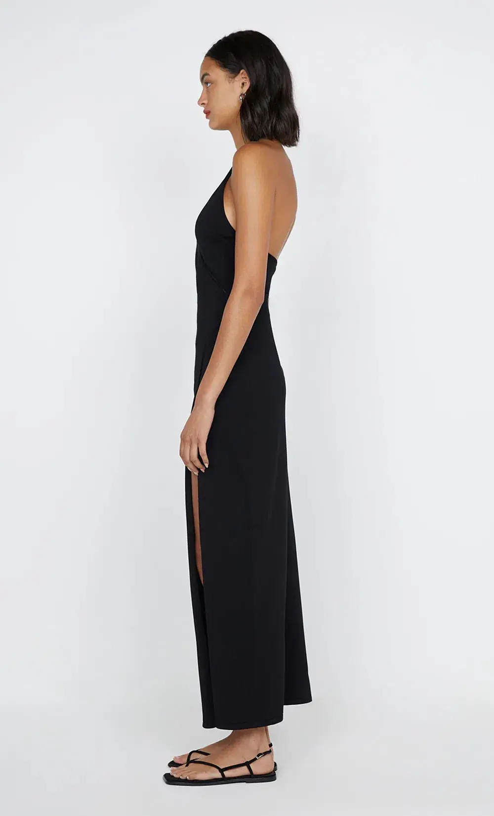 Bec & Bridge Irie Halter Midi  Dress Black  Size 12  for rent on The Volte - main image