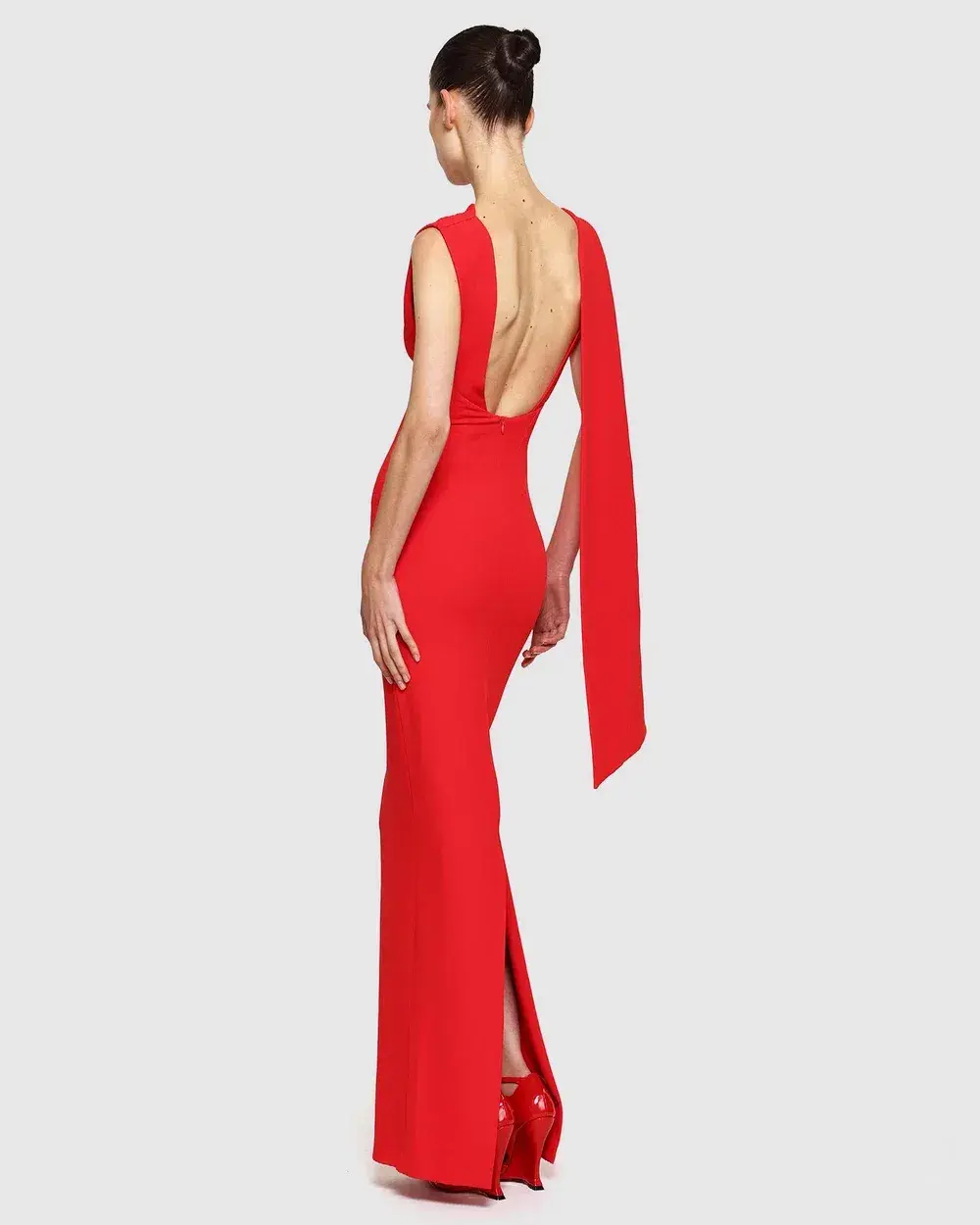Effie Kats Audrey Gown Cherry Red Small - Image 3