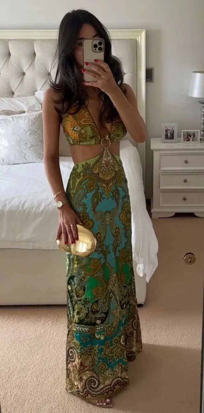ALEMAIS CLEMENZA CUT OUT MIDI DRESS SIZE AU 8 - Image 2
