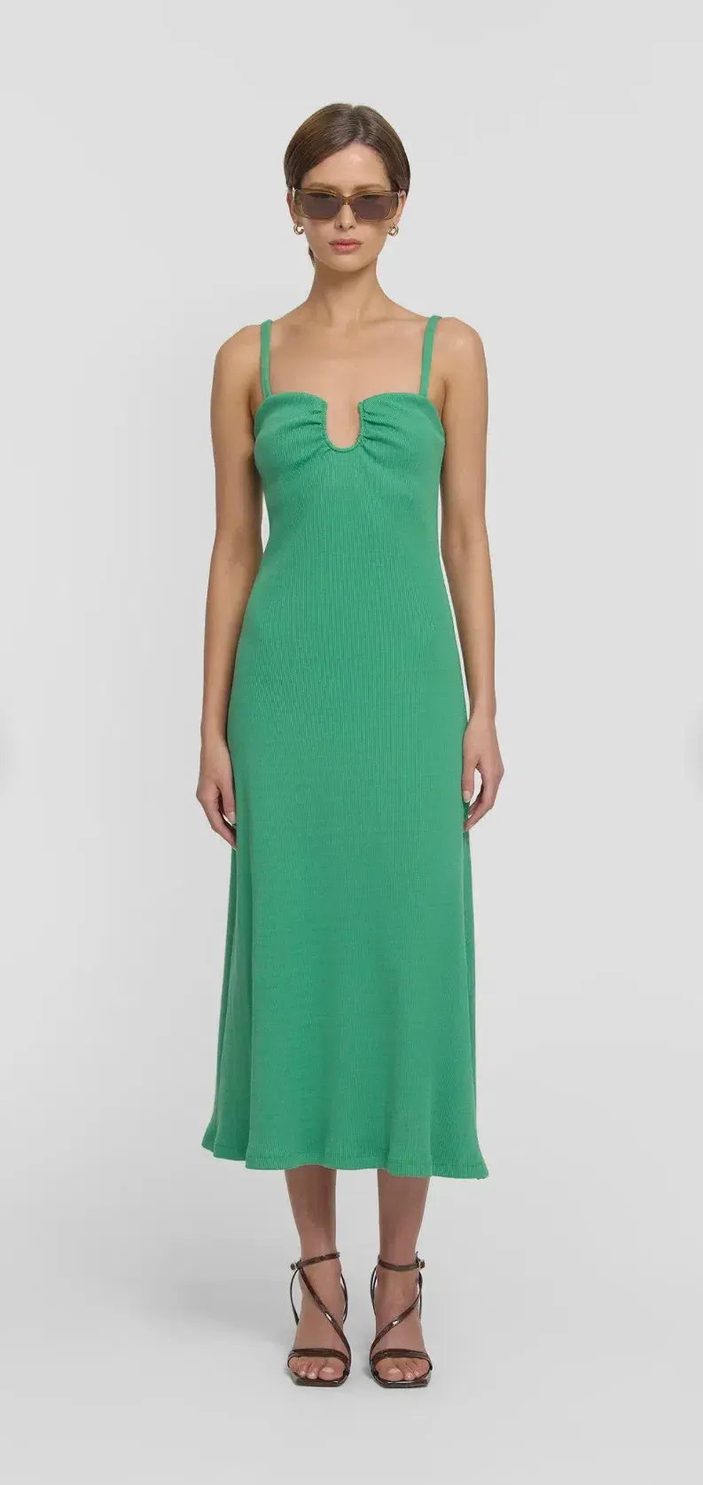 VIKTORIA & WOODS Speakeasy Dress in Galactic Green Size 2 - Image 1