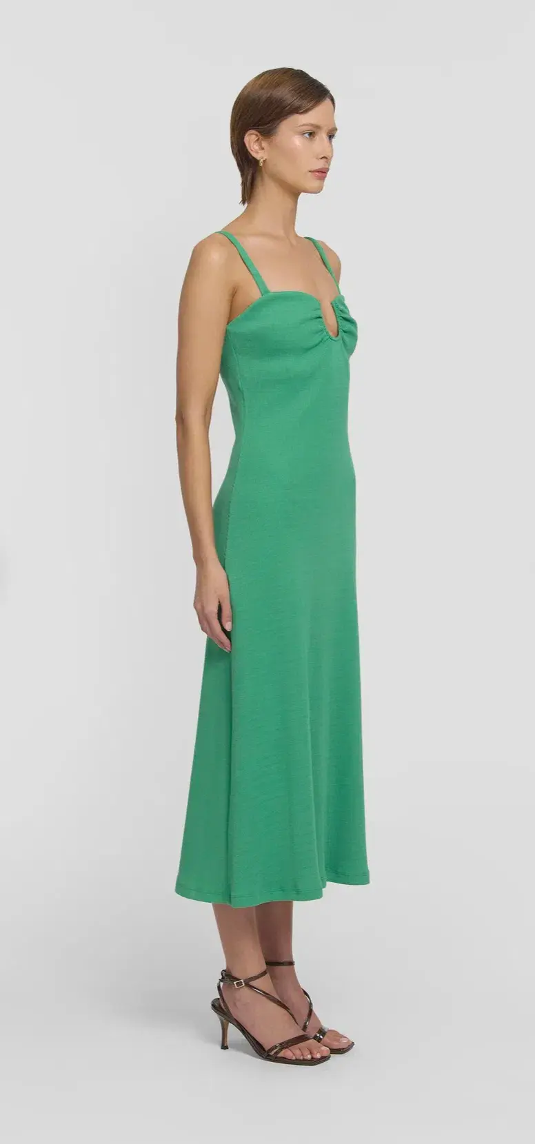 VIKTORIA & WOODS Speakeasy Dress in Galactic Green Size 2 - Image 2