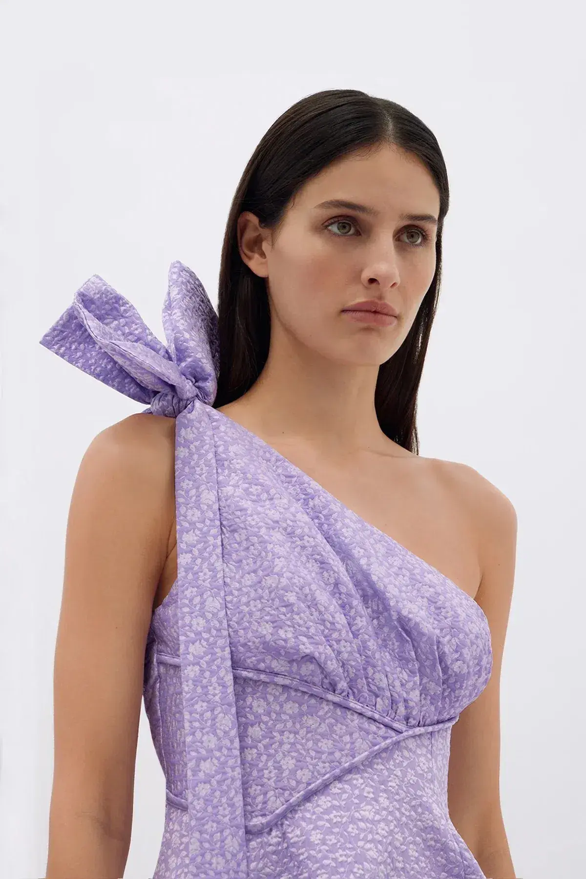 Rachel Gilbert Emiliano Midi Dress Lilac Size 4 / AU 14 - Image 3