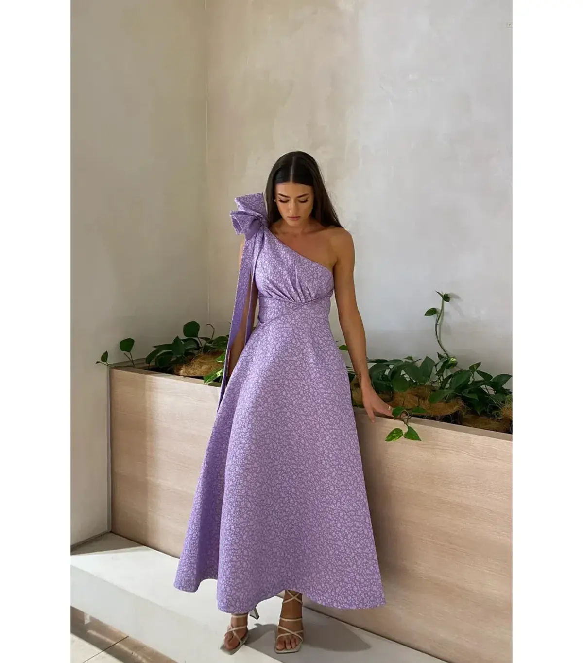 Rachel Gilbert Emiliano Midi Dress Lilac Size 4 / AU 14 - Image 1