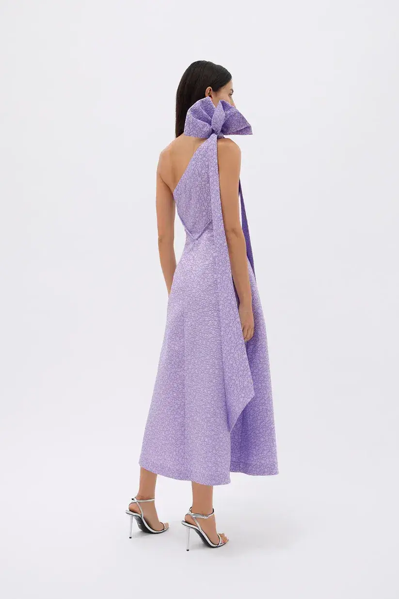 Rachel Gilbert Emiliano Midi Dress Lilac Size 4 / AU 14 - Image 4
