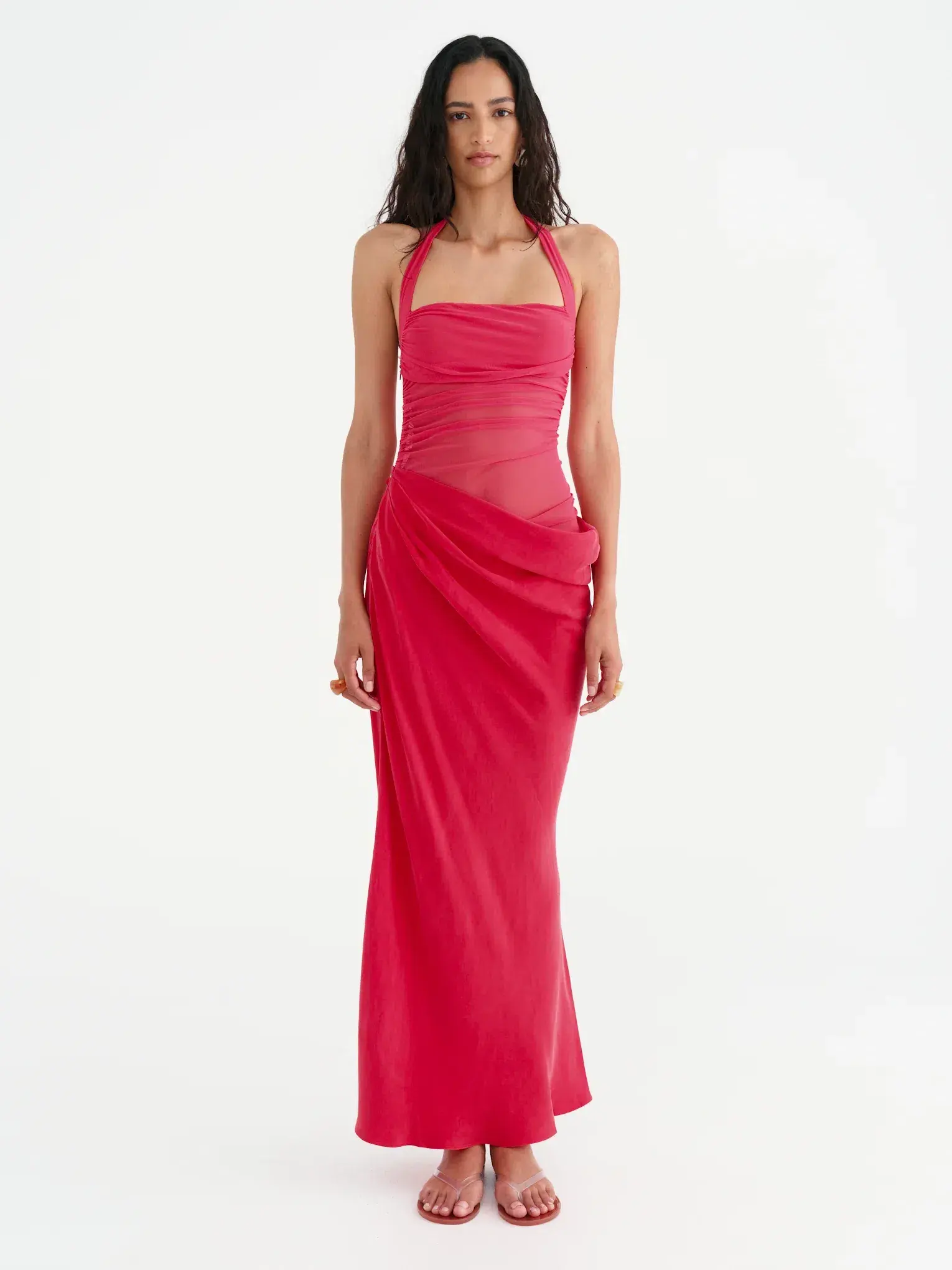 Benni Gina Maxi Dress In Watermelon size 12 - Image 1