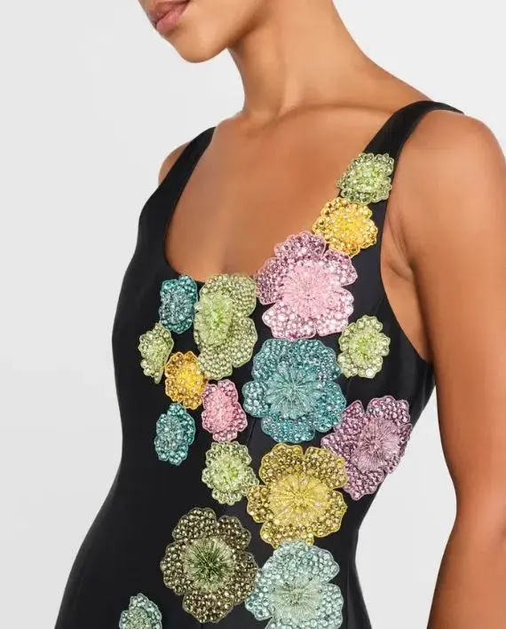 Alemais Alemais Lolita Floral-embellished Taffeta Gown - Image 3