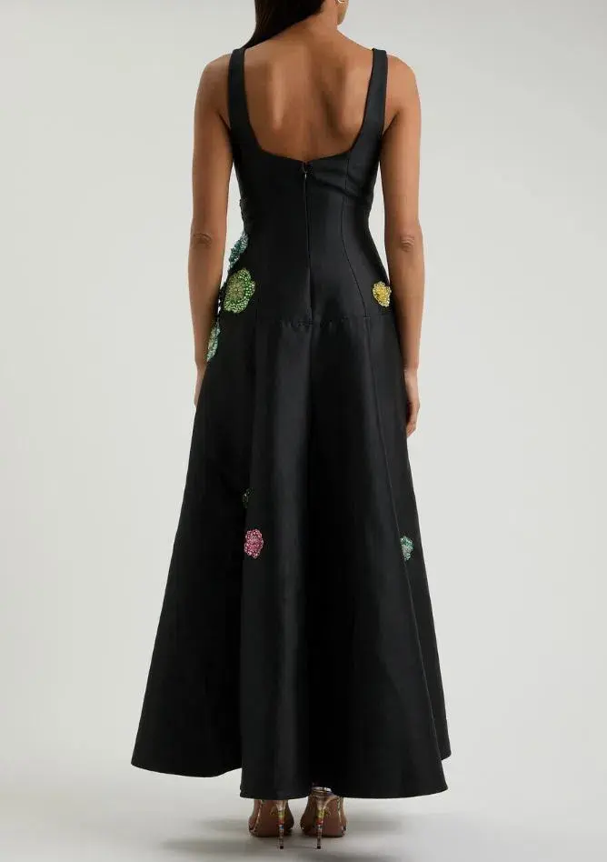 Alemais Alemais Lolita Floral-embellished Taffeta Gown - Image 5