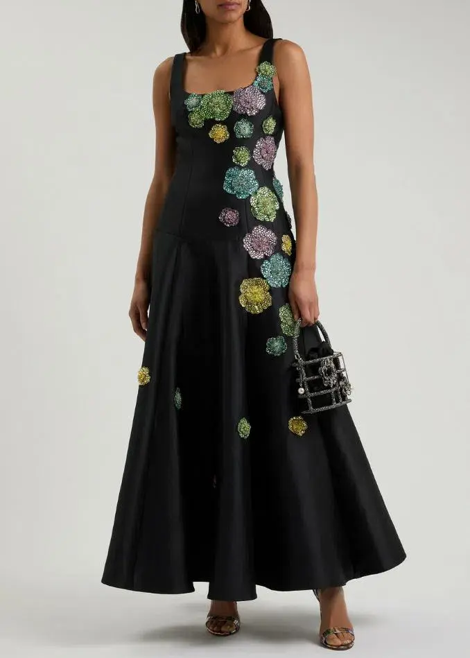 Alemais Alemais Lolita Floral-embellished Taffeta Gown - Image 1