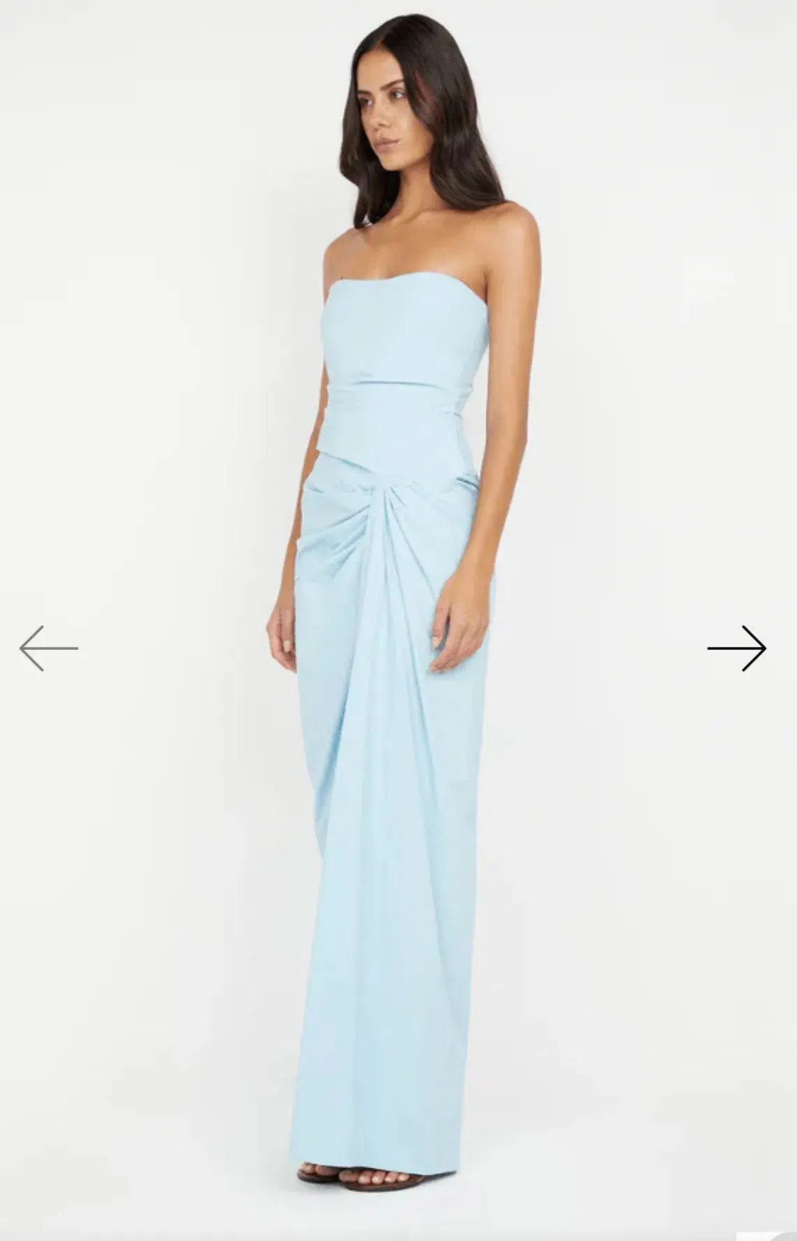 Bec and Bridge Domenic Strapless Dress Sky Blue - Image 3