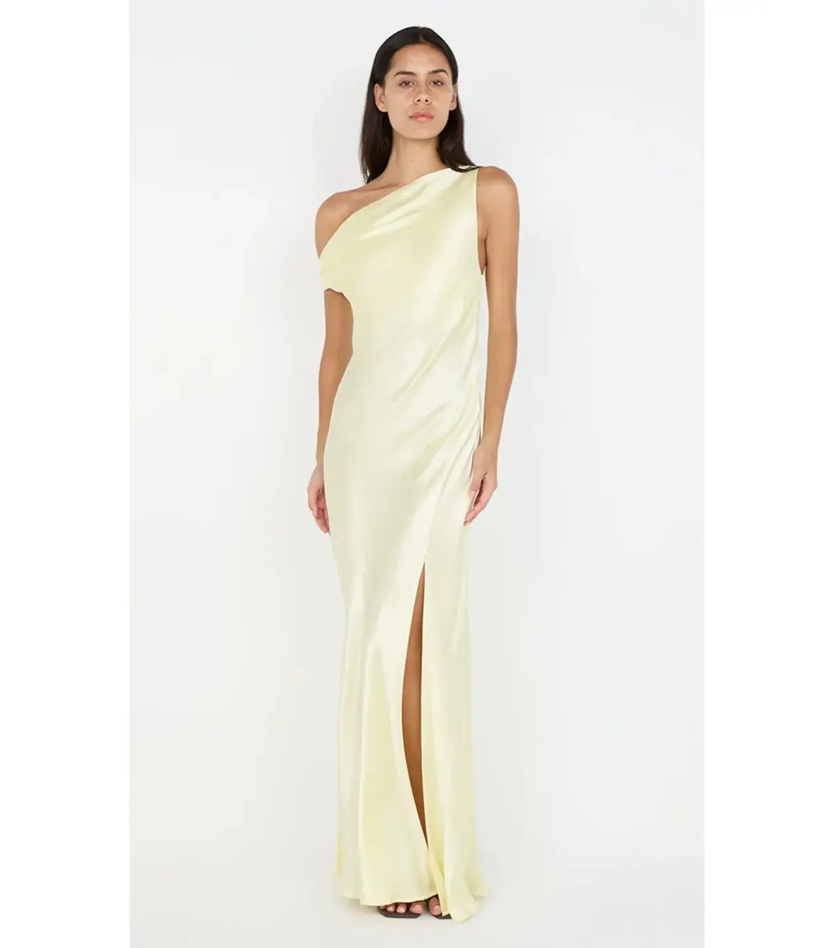 Bec & Bridge Sol Asym Maxi Dress Ice Yellow Size AU 8 - Image 1