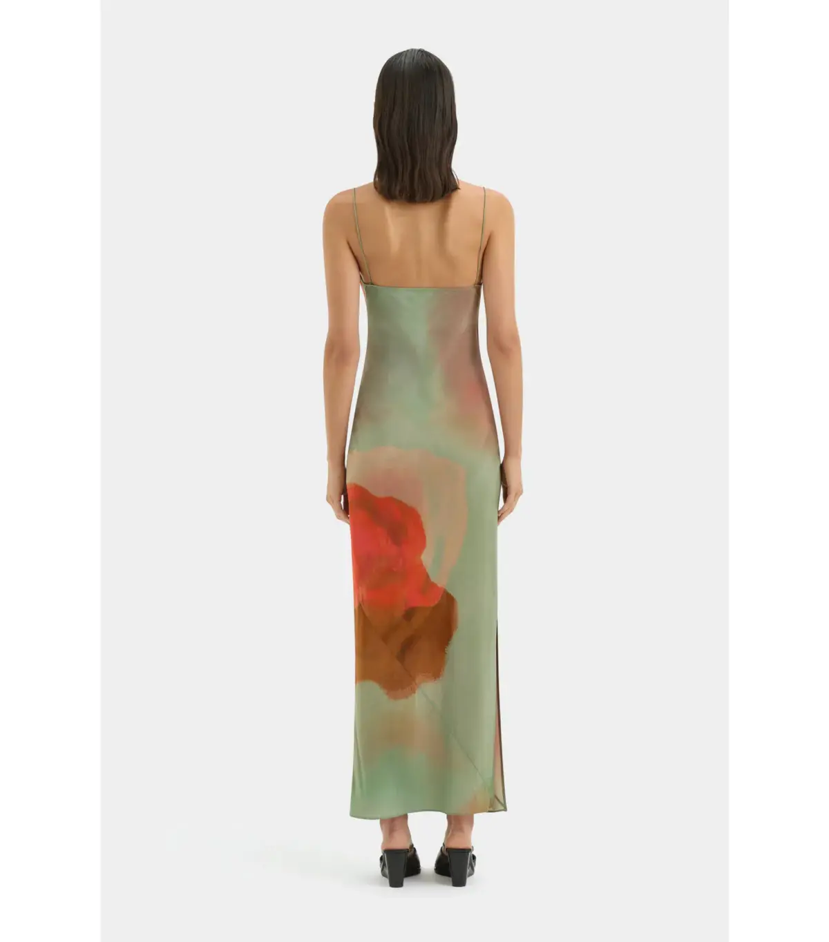 Sir the Label Calle Slip Midi Dress in Acquerello Print Size AU 10 - Image 3