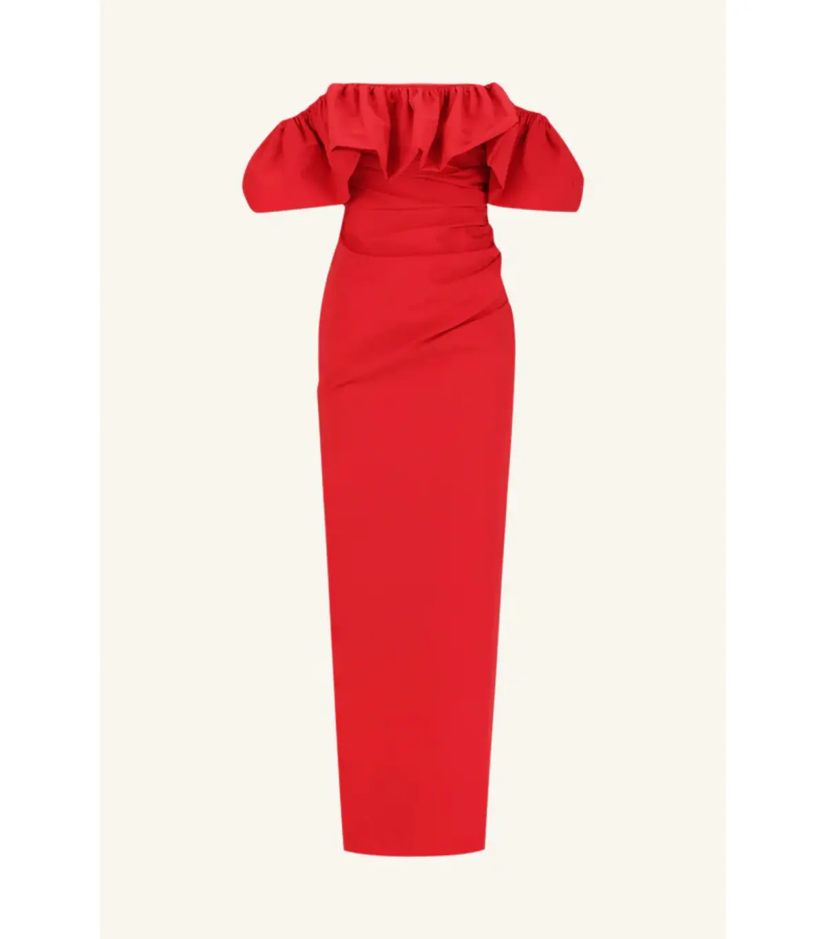 Shona Joy Campbell Off Shoulder Bubble Maxi Dress Goji Size AU 8  - Image 7