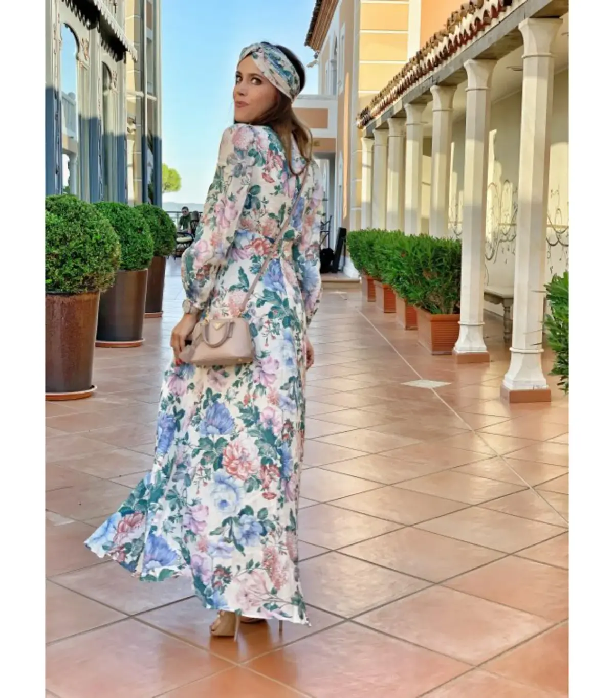Zimmermann Verity Plunge Long Dress Dreamy Print Size 3 / AU 14 - Image 4