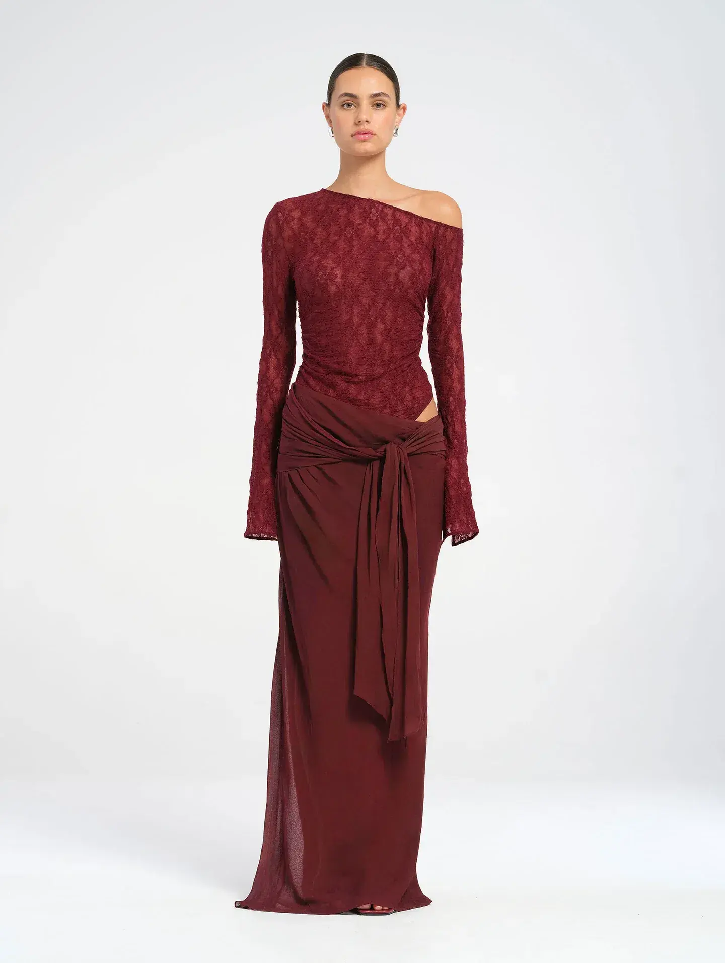 BENNI NOVA MAXI DRESS RED SIZE 8 - Image 1