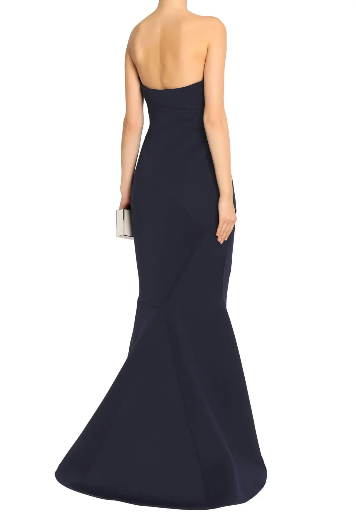 Rachel Gilbert Adelia Strapless Gown Navy Size 6  - Image 3