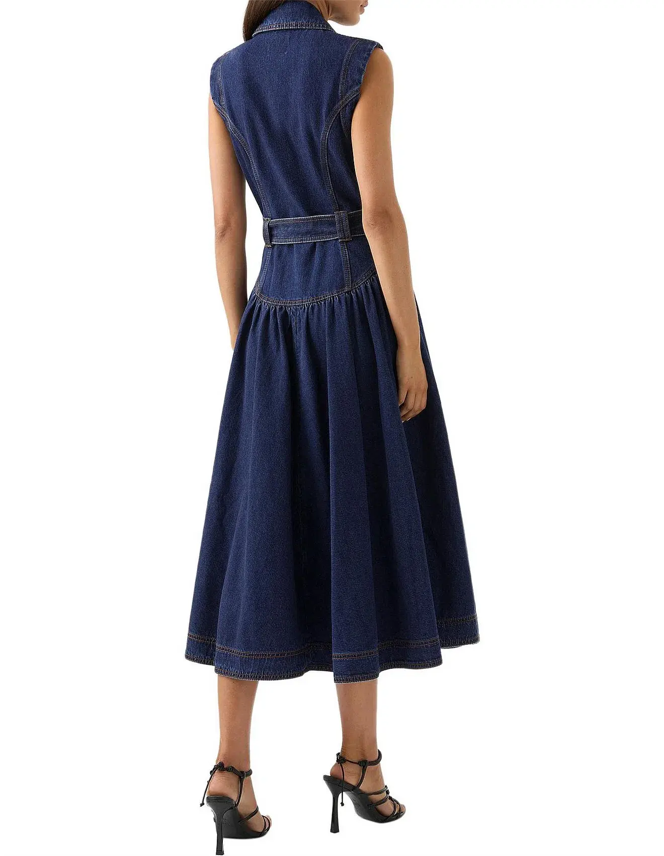 Aje Elena Denim Dress - Image 4