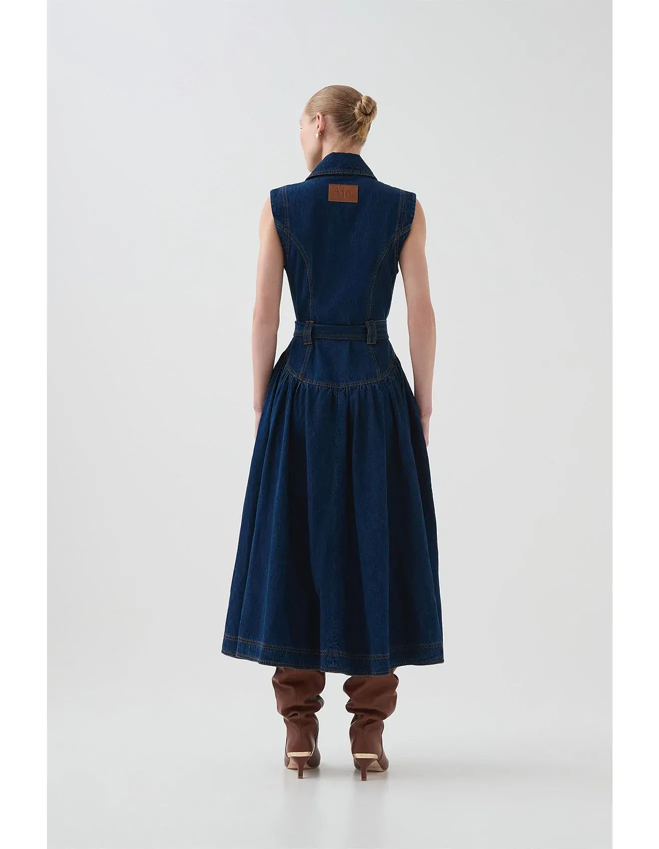 Aje Elena Denim Dress - Image 3