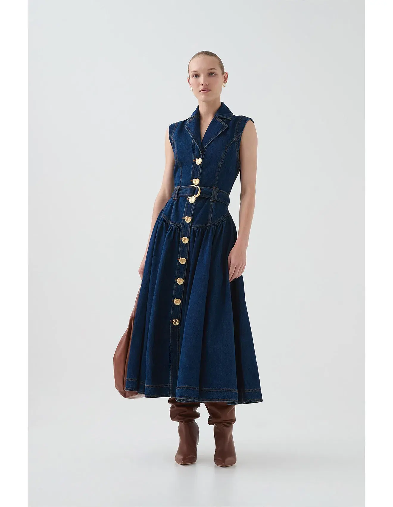 Aje Elena Denim Dress - Image 2