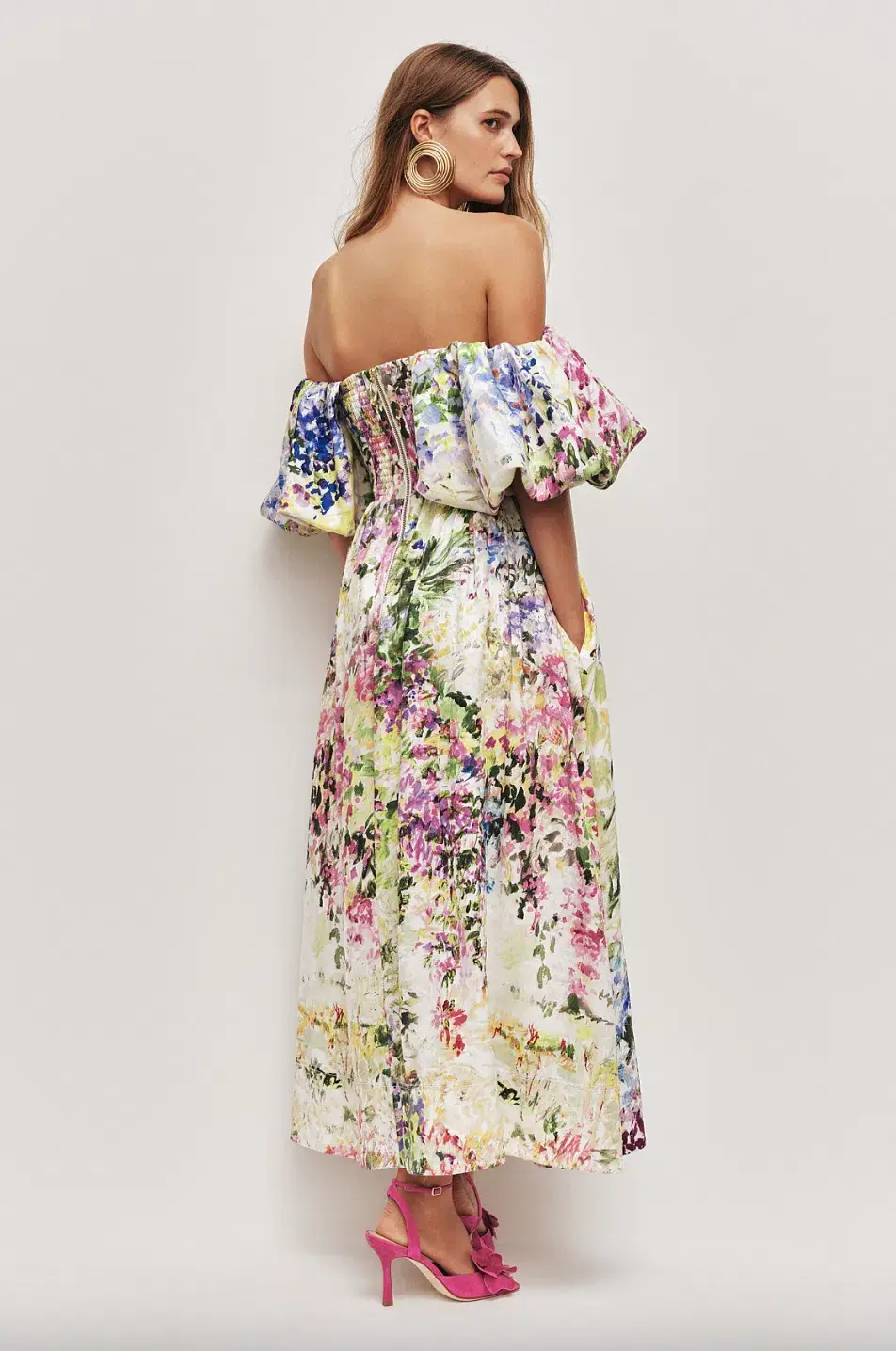 AJE ADINA floral midi dress. Size Au 14 - Image 3
