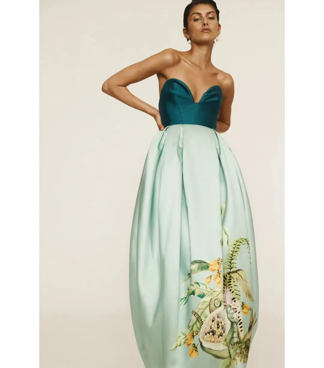 Alémais Alémais Anita Maxi Gown Green Size AU 14 for rent on The Volte - main image