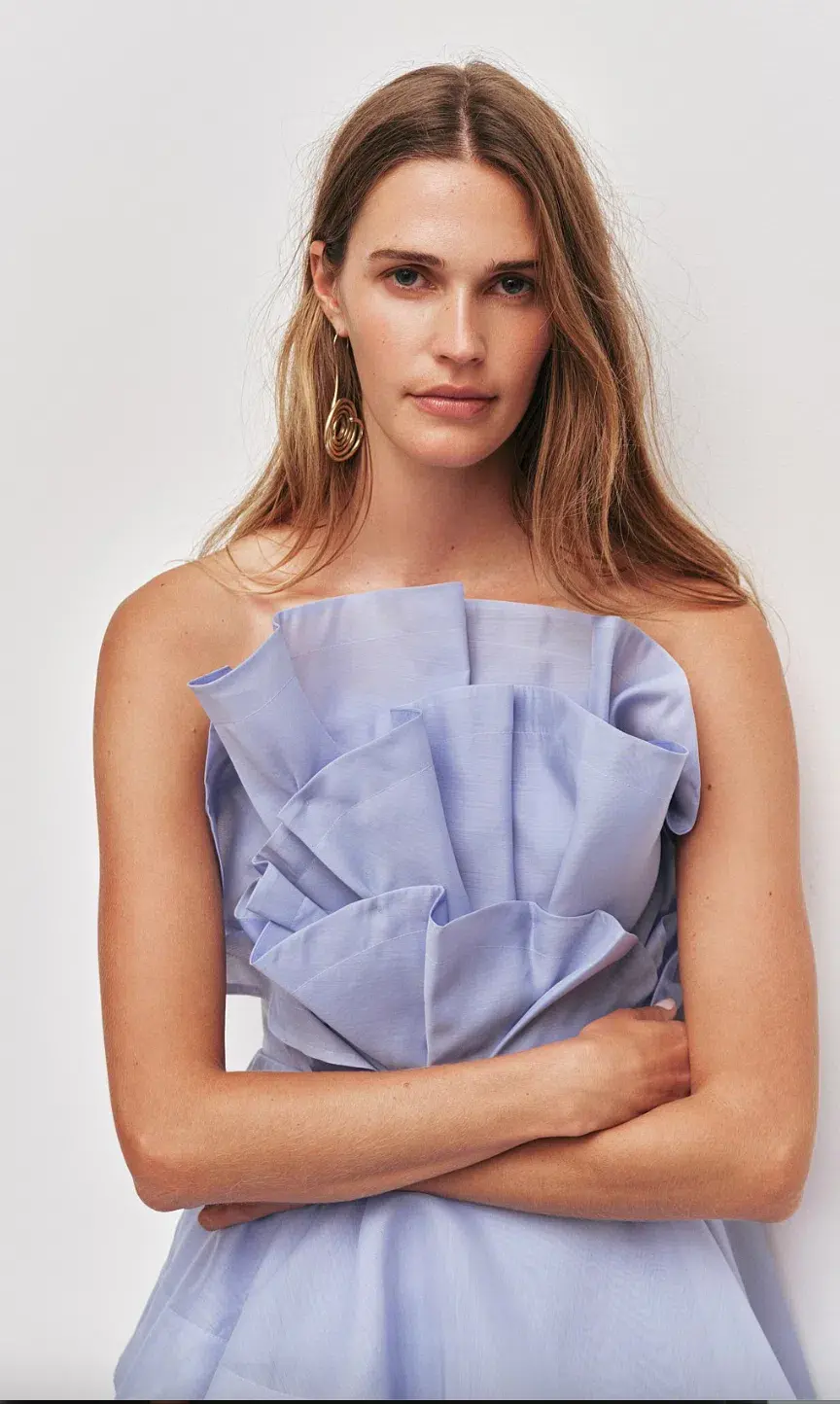 AJE Selestia pale blue maxi dress. Size Au 14 - Image 1