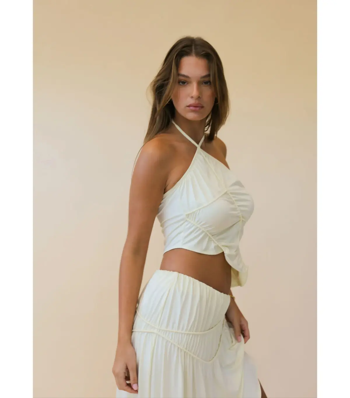 Koster Kulture Fleur Top and Skirt Set Yellow Size S / AU 8 - Image 3