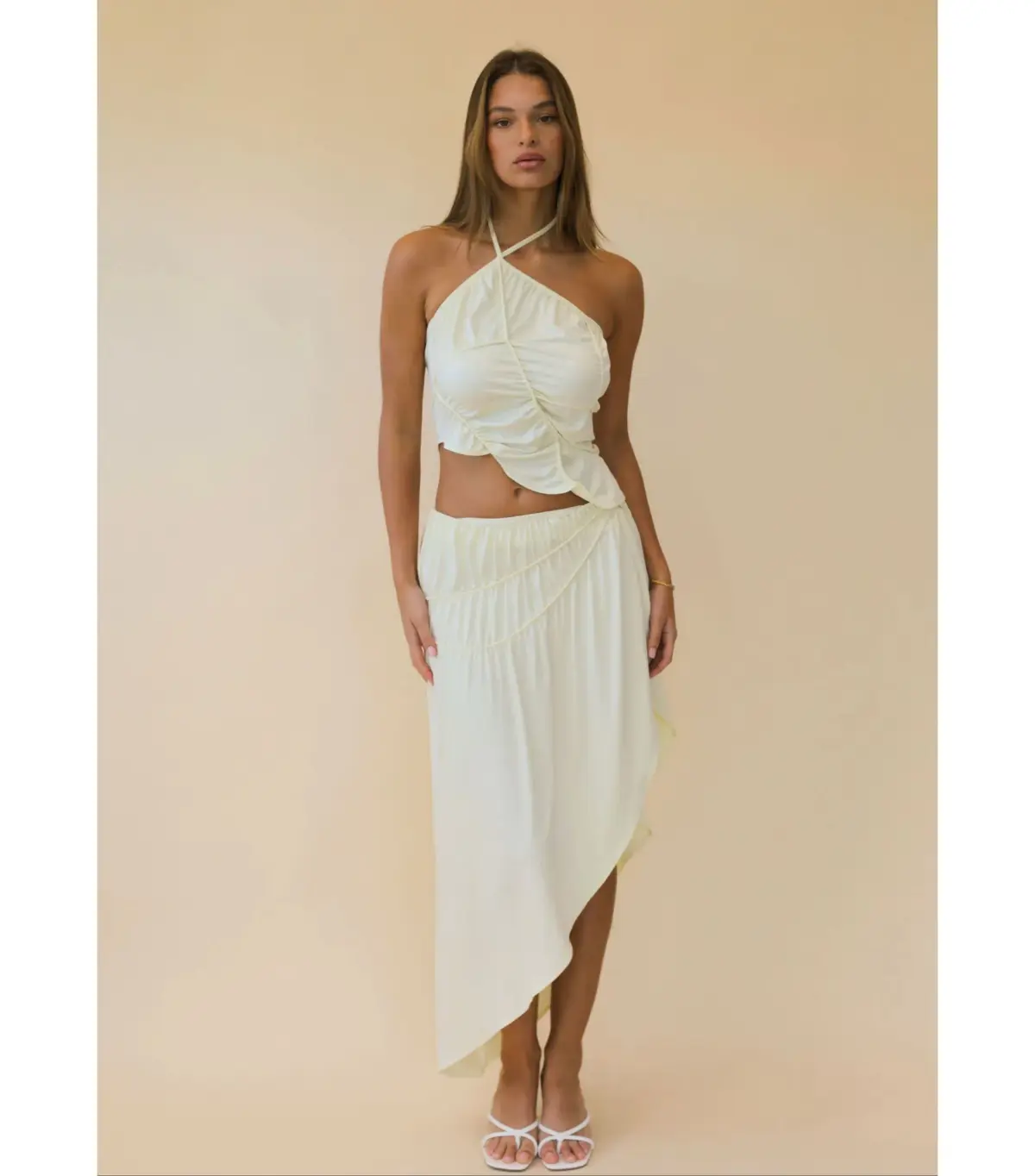 Koster Kulture Fleur Top and Skirt Set Yellow Size S / AU 8 - Image 1