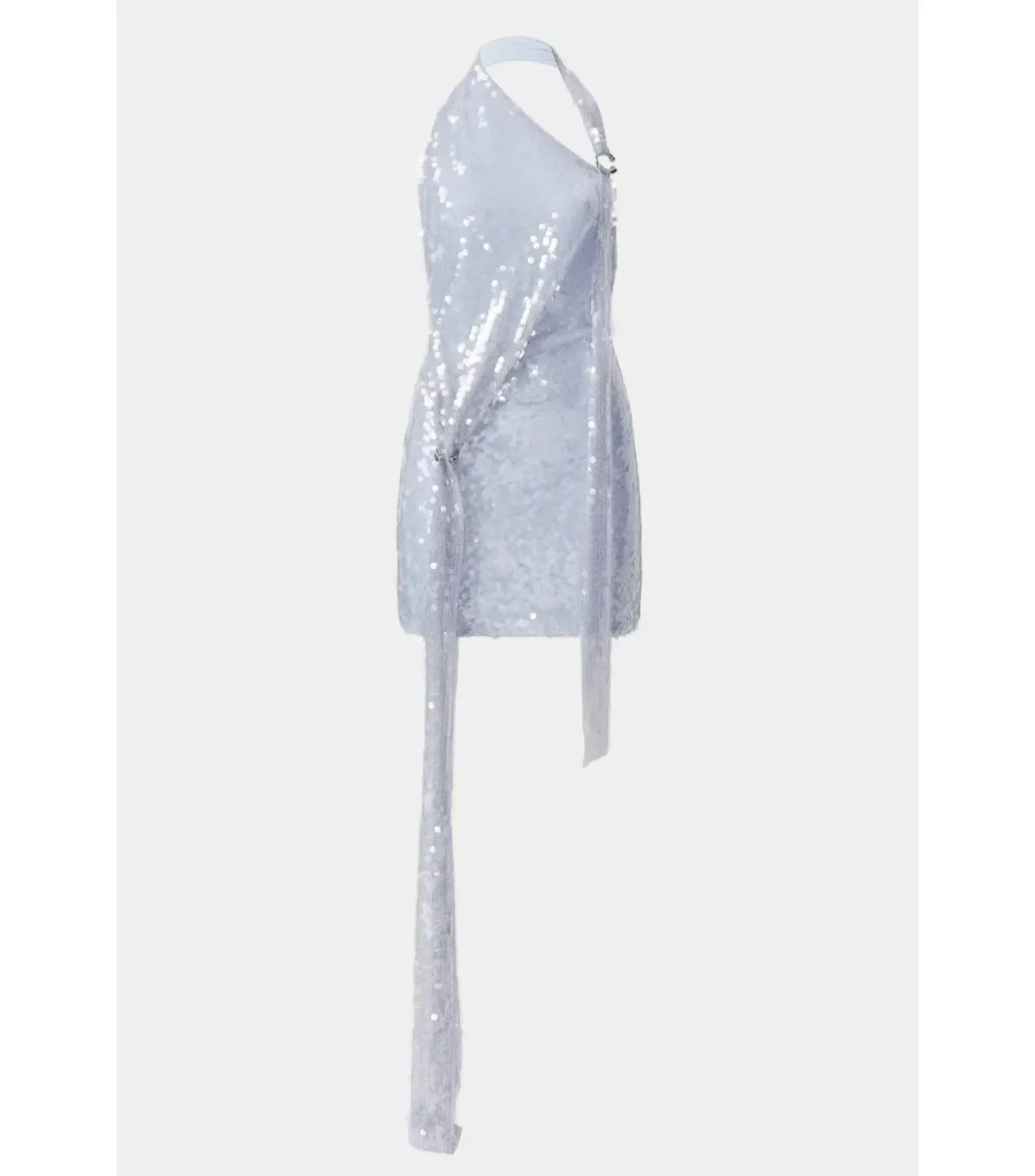 MISHA Riviera Sequin Mini Dress Cloud Blue Size S / AU 8  - Image 5