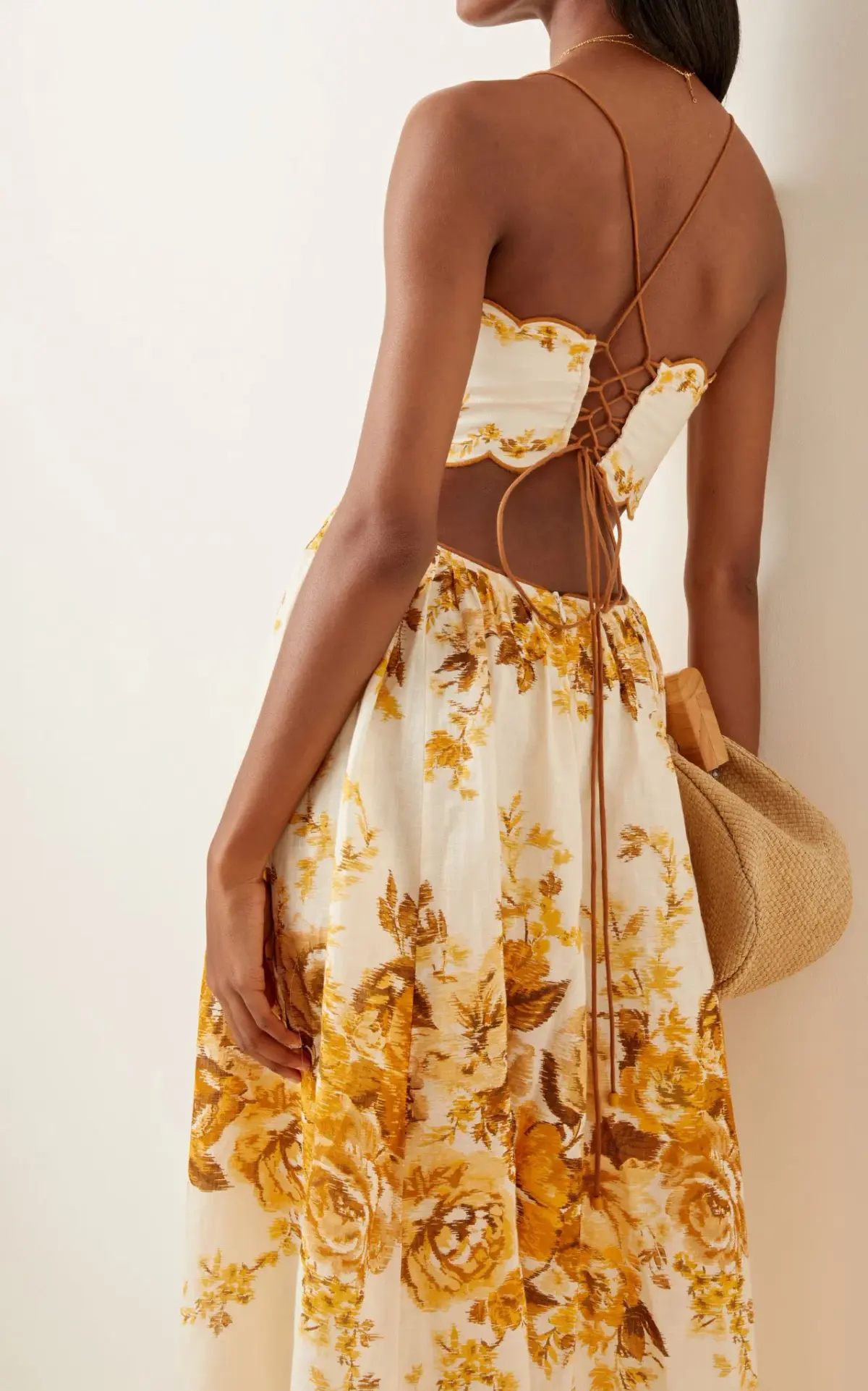 Zimmermann Aliane Scallop Midi Dress Size 2 / AU 12 - Image 3