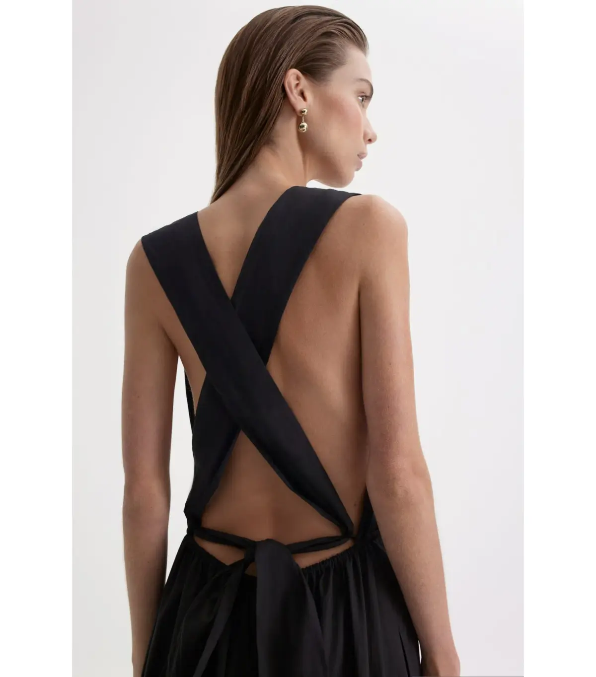Scanlan Theodore Parachute Maxi Dress Black Size AU 6 - Image 5