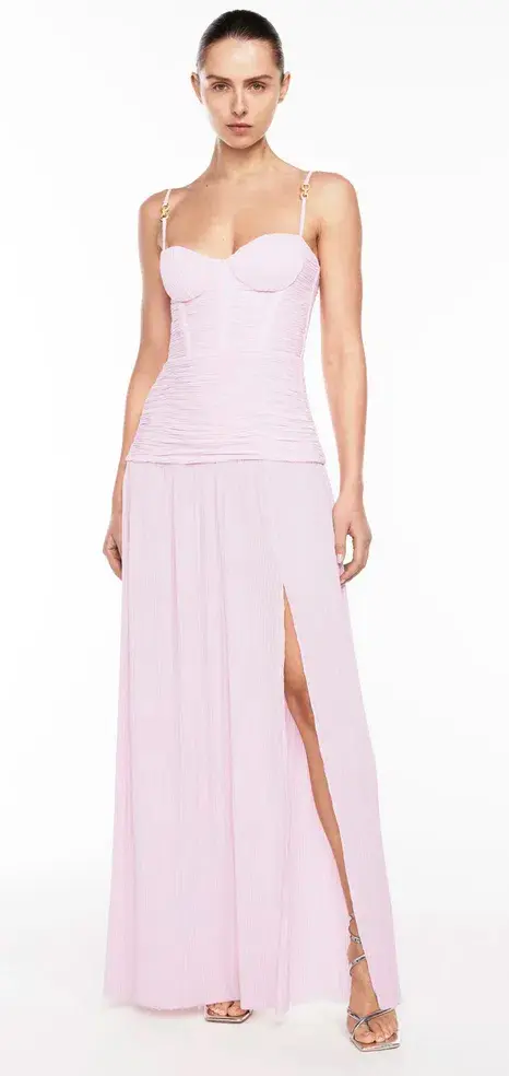 Manning Cartell Double Time Pleat Maxi Dress Hydrangea Size 4 - Image 1
