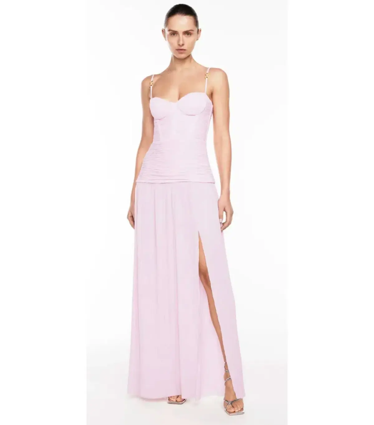 Manning Cartell Double Time Pleat Maxi Dress Hydrangea Size AU 4 - Image 1